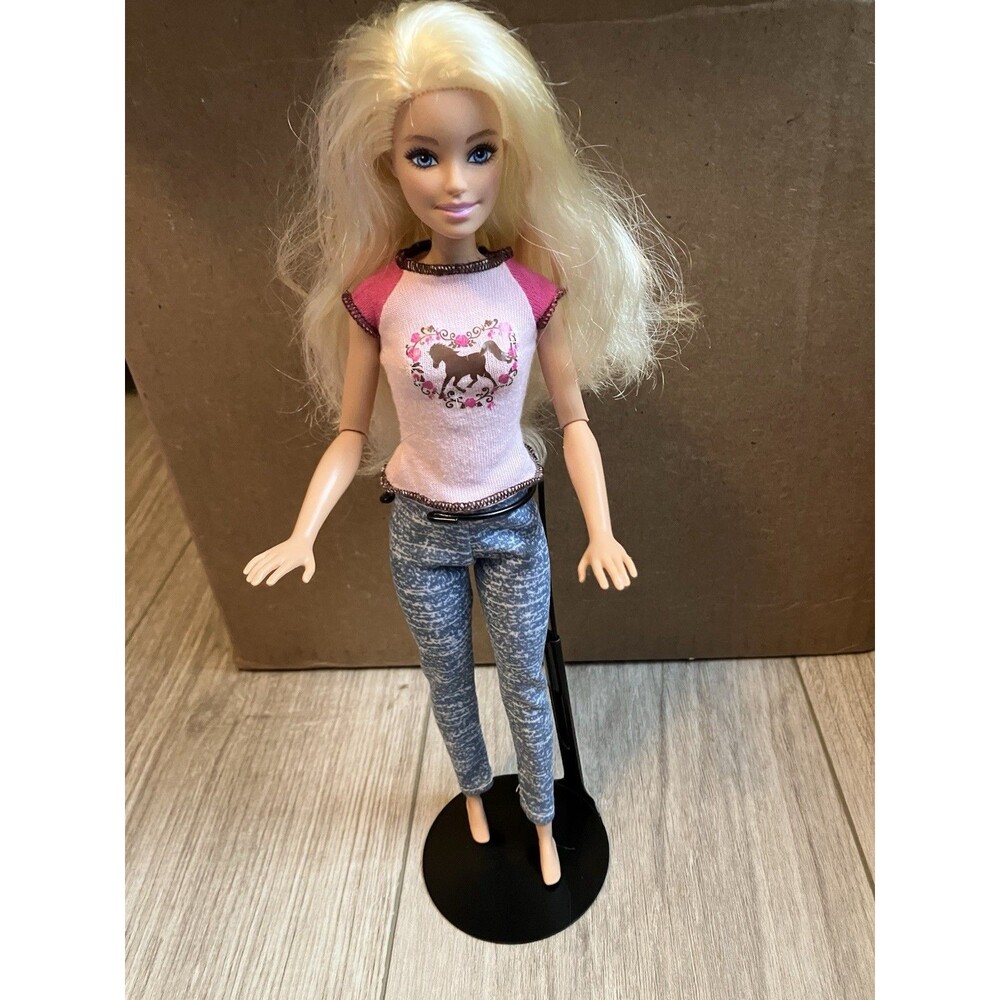 Barbie Doll Mysteries Great Horse  Chase XHJ38 Blonde Redressed Articulated